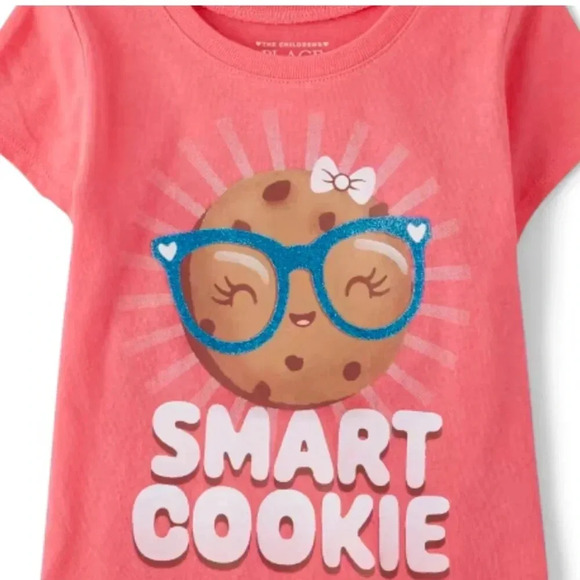Children's Place Girls Smart Cookie Graphic Tee Size 5T - Picture 1 of 2